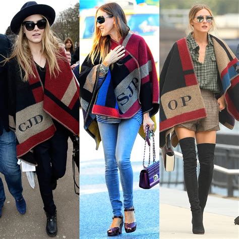 burberry look a like poncho|how to wear Burberry poncho.